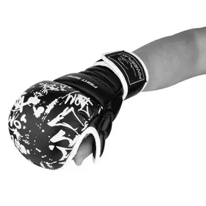 Рукавички для єдиноборств PowerPlay 3092 Чорні-Білі S купити