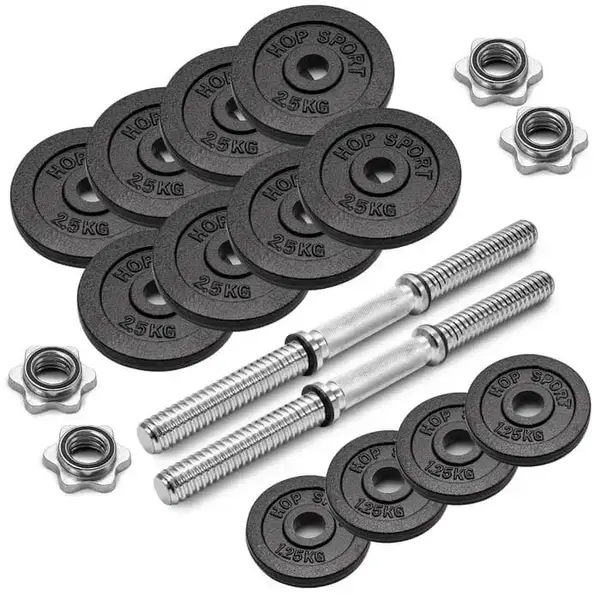 Гантелі металеві Hop-Sport New 2 х 15 кг з рукавичками купити недорого в Україні, фото 7