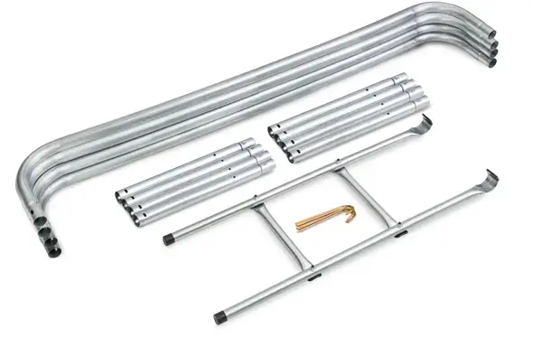 Батут Hop-Sport 10ft (305см) черно-синий с наружной сеткой (4 ноги) купить недорого в Украине, фото 12