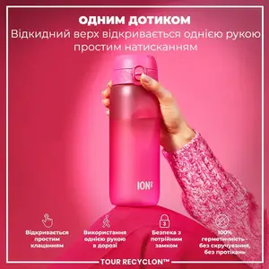 Бутылка для воды ION8 750 мл. (ЭКО бутылка) BPA Free, Pink купить