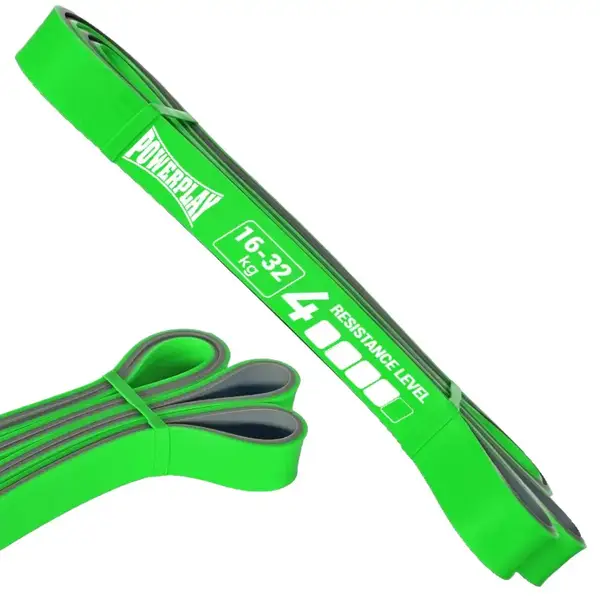Эспандер-петля (резинка для фитнеса и кроссфита) PowerPlay 4116 Double Colors Зелено/Сера (16-32 кг) купить
