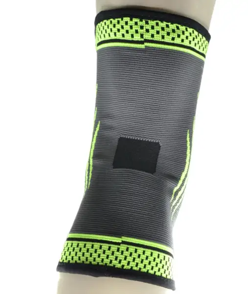 Компресійний наколінник MadMax MFA-284 3D Compressive knee support Dark grey/Neon green (1шт.) L купити недорого в Україні, фото 9