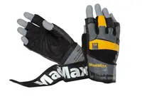 Перчатки для фитнеса MadMax MFG-880 Signature Black/Grey/Yellow L купить