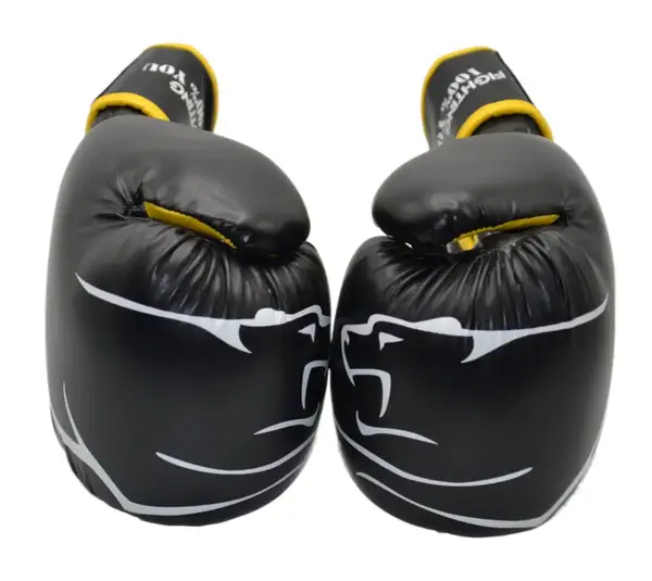 Боксерські рукавиці PowerPlay 3018 Jaguar Чорно-Жовті 12 унцій купити недорого в Україні, фото 10