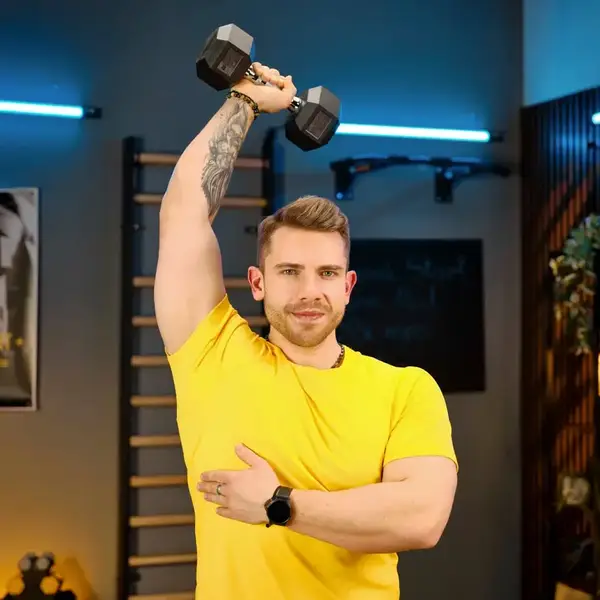 Гантеля шестигранна прогумована TX-025RD Trex Sport 2,5 кг | Чорний купити недорого в Україні, фото 10