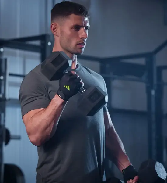 Перчатки для тренинга Adidas Essential Training Gloves черный, зеленый Уни XL купить недорого в Украине, фото 5