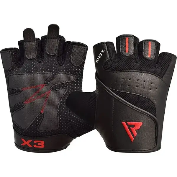 Перчатки для фитнеса RDX S2 Leather Black XL купить