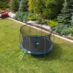 Батут THUNDER INSIDE ELITE с внутренней сеткой 12 футов 374 см черно-голубой купить