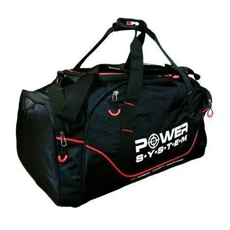 Спортивна сумка Power System PS-7010 Gym Bag Magna (65л.) Blak/Red купити