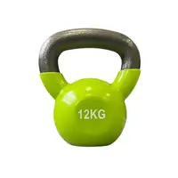 Гиря чугунная с виниловым покрытием 12 кг (салатовая) Generation Fitness FF51F1A-12kg купить