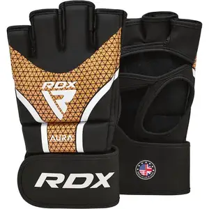 Рукавиці для ММА RDX AURA PLUS T-17 Black Golden M купити
