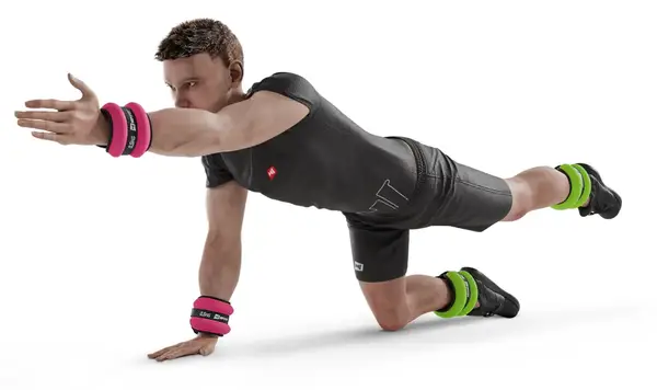 Обтяжувачі для ніг та рук Hop-Sport HS-S001WB 2х0,5 кг рожеві купити недорого в Україні, фото 7