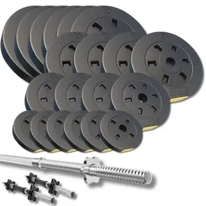 Набір зі штангою та гантелями Besport PowerPro 112кг (гриф 218 см) купити