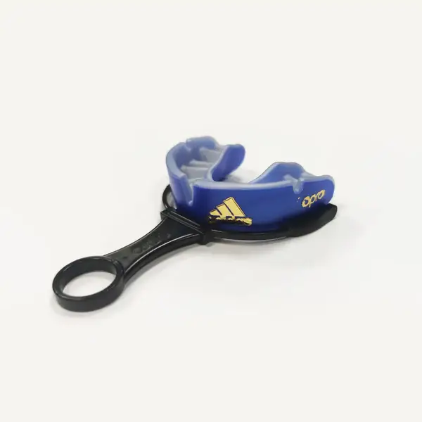 Капа взрослая Adidas Opro Gold синий/серебро | Adidas ADIBP35 купить недорого в Украине, фото 7