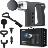 Массажный многофункциональный пистолет + 5 насадок NS-502 Neo-Sport черный купить