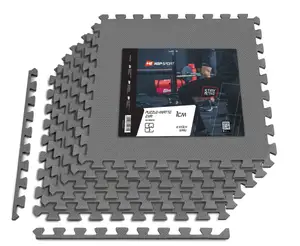Мат-пазл Hop-Sport EVA 1см HS-A010PM - 6 частей серый купить