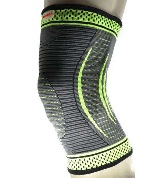 Компресійний наколінник MadMax MFA-284 3D Compressive knee support Dark grey/Neon green (1шт.) L купити недорого в Україні, фото 8