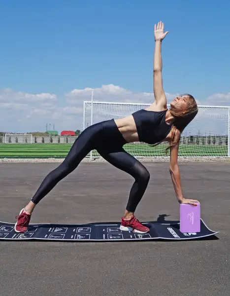 Блок для йоги PowerPlay 4006 Yoga Brick Фіолетовий купити недорого в Україні, фото 8