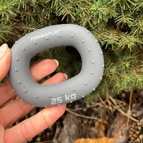 Еспандер кистьовий силіконовий PowerPlay PP-4337 Hand Grip Large 25 кг. Сірий купити недорого в Україні, фото 3