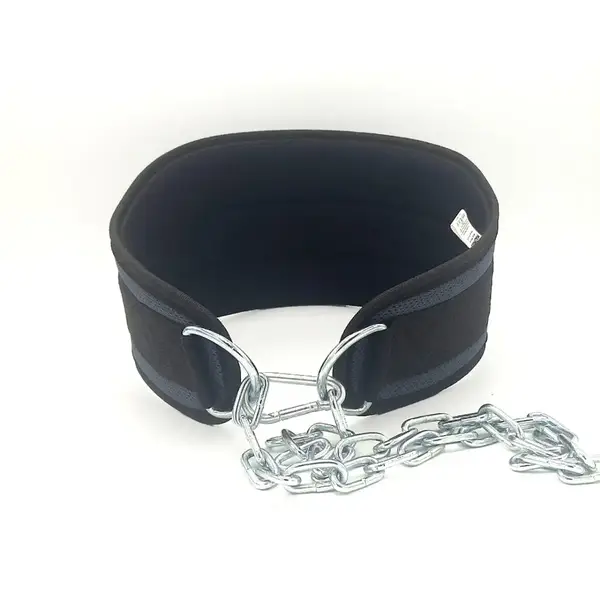 Пояс для обременений с цепью MadMax MFA-290 неопреновый Dark grey/Orange купить недорого в Украине, фото 3