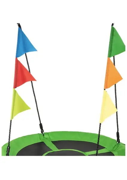 Садова гойдалка - гніздо Outtec XXL з прапорцями зелений купити недорого в Україні, фото 6