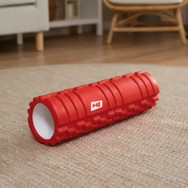 Роллер масажер (валик, ролик) Hop-Sport EVA 45см червоний купити недорого в Україні, фото 8