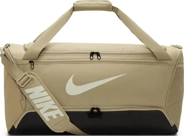 Сумка Nike NK BRSLA M DUFF - 9.5 60L бежевий, чорний Уні 64 х 30 х 30 см купити