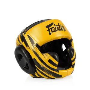 Боксерський шолом Fairtex HG16 Gold L купити