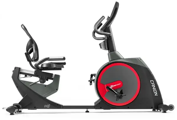 Горизонтальный велотренажер Hop-Sport HS-300L Canion с телеметрическим поясом + мат под тренажер купить недорого в Украине, фото 3