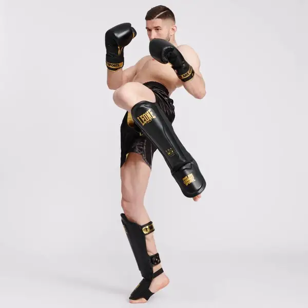 Защита голени Leone DNA Rex Leather Black M купить недорого в Украине, фото 9