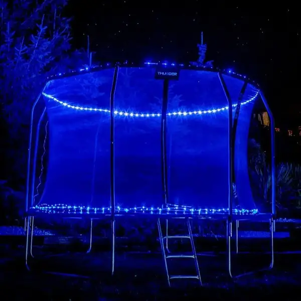 Батут THUNDER INSIDE ELITE с внутренней сеткой 10 футов 312 см черно-голубой купить недорого в Украине, фото 2