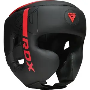 Боксерский шлем RDX F6 KARA Matte Red M | Обхват головы 54-56 см купить