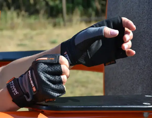 Перчатки для фитнеса Power System PS-2500 Power Plus Black/Grey L купить недорого в Украине, фото 9