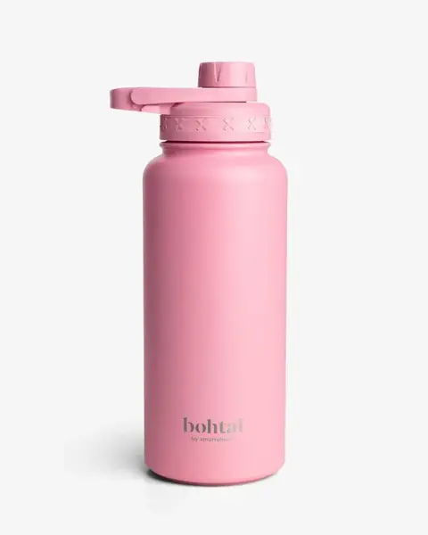 Пляшка для води металева з подвійною вакуумною ізоляцією Bohtal Insulated Sports Bottle 960 ml/32 oz Pink купити недорого в Україні, фото 5