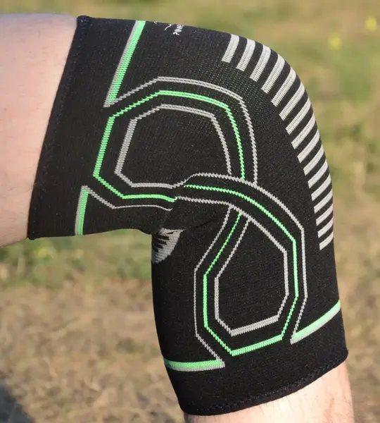 Наколінники PowerPlay 4099 Knee Support Чорно/Зелені S/M (пара) купити недорого в Україні, фото 5