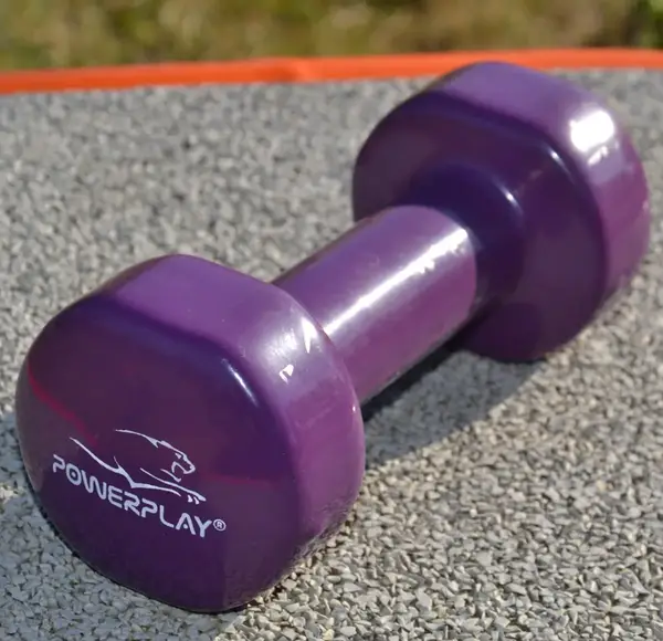 Гантель вінілова PowerPlay 4125 Achilles 2.5 кг. Фіолетова (1шт.) купити недорого в Україні, фото 8
