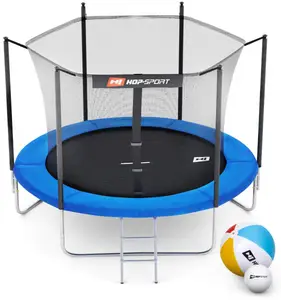 Батут Hop-Sport 8ft (244см) синий с внутренней сеткой купить