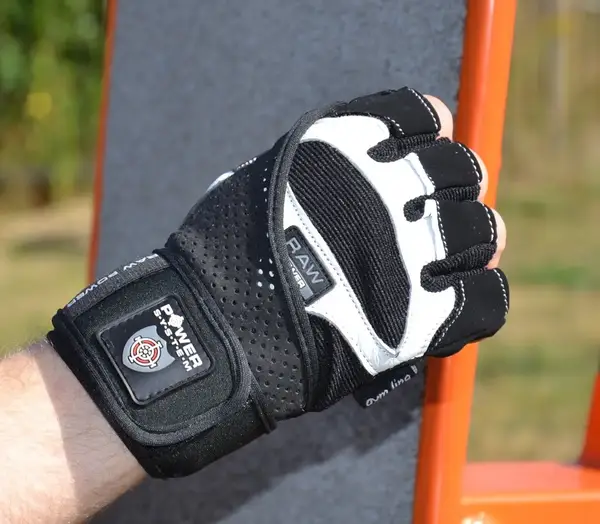 Перчатки для фитнеса Power System PS-2850 Raw Power Black/White M купить недорого в Украине, фото 4