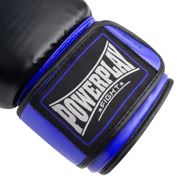 Боксерські рукавиці PowerPlay 3004 Classic Чорно-Сині 14 унцій купити недорого в Україні, фото 8