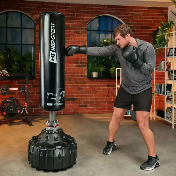 Боксерські рукавиці Hop-Sport HS-BG12 12oz чорні купити недорого в Україні, фото 4