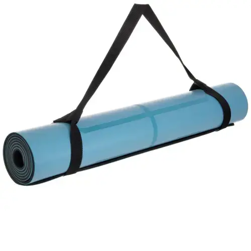 Мат для йоги Generation Fitness 183х61х0,6 світло-синій купити недорого в Україні, фото 5