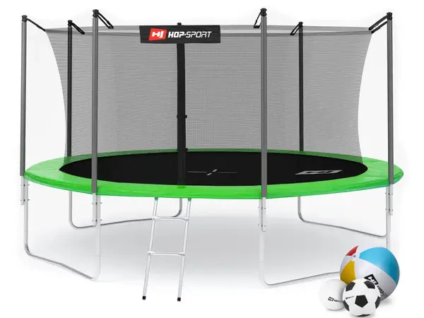 Батут Hop-Sport 14ft (427см) зеленый с внутренней сеткой. купить недорого в Украине, фото 2