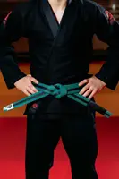 Зелено-черный пояс для джиу джитса ТМ KINTAYO, 160 рост купить