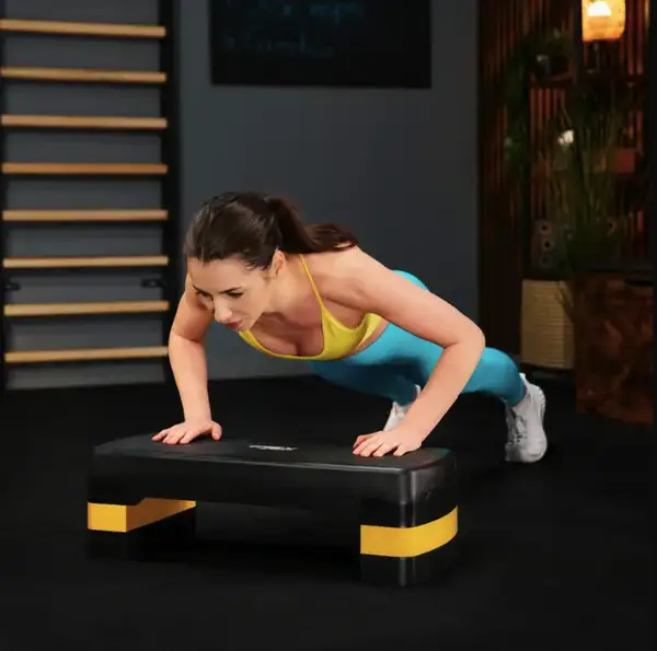 Степ платформа Trex Sport TX-030AS 3 рівнева чорно-жовтий купити недорого в Україні, фото 12