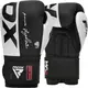 Боксерські рукавиці RDX F4 Boxing Sparring Gloves Hook&Loop WHITE/BLACK 14 унцій (капа у комплекті) купити