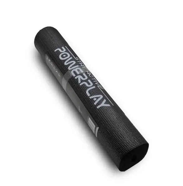 Килимок для йоги та фітнесу PowerPlay 4010 PVC Yoga Mat Чорний (173x61x0.6) купити недорого в Україні, фото 8