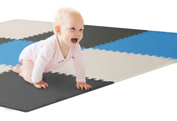 Мат-пазл Hop-Sport EVA 1см HS-A010PM - 9 частин чорний/білий/синій купити недорого в Україні, фото 7