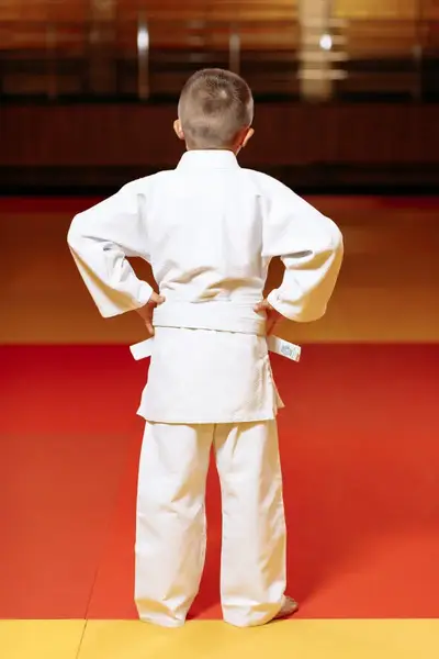 Кимоно для дзюдо белое, TM "Kintayo" Yuko, 130 рост, плотность 450 гр/м.кв. купить недорого в Украине, фото 5