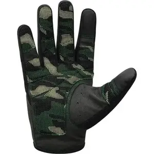Рукавички для фітнесу RDX T2 Touch Screen Friendly Full Fingerf Army Green S купити