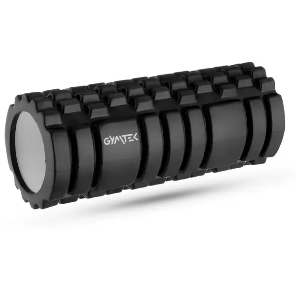 Массажный ролик Gymtek для йоги и фитнеса EVA 33*14см черно-белый купить
